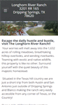 Mobile Screenshot of longhornriverranch.com