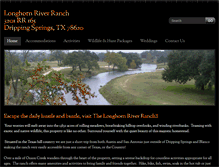 Tablet Screenshot of longhornriverranch.com
